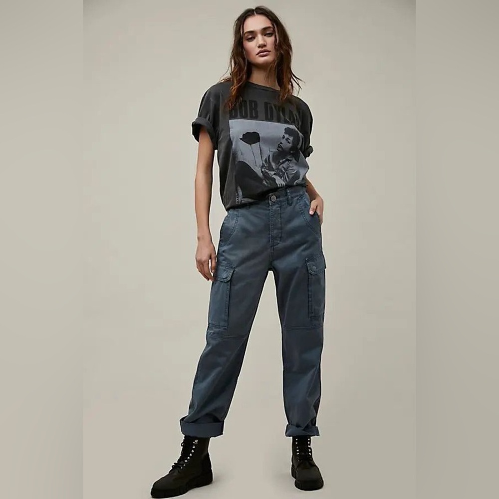 OneTeaspoon Cargo Motion Jeans in Steel Blue Size 26